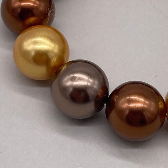 Ball Beaded Stretch Bangle Bracelet Multicolor Casual College Work Minimalist - Picture 3 of 4